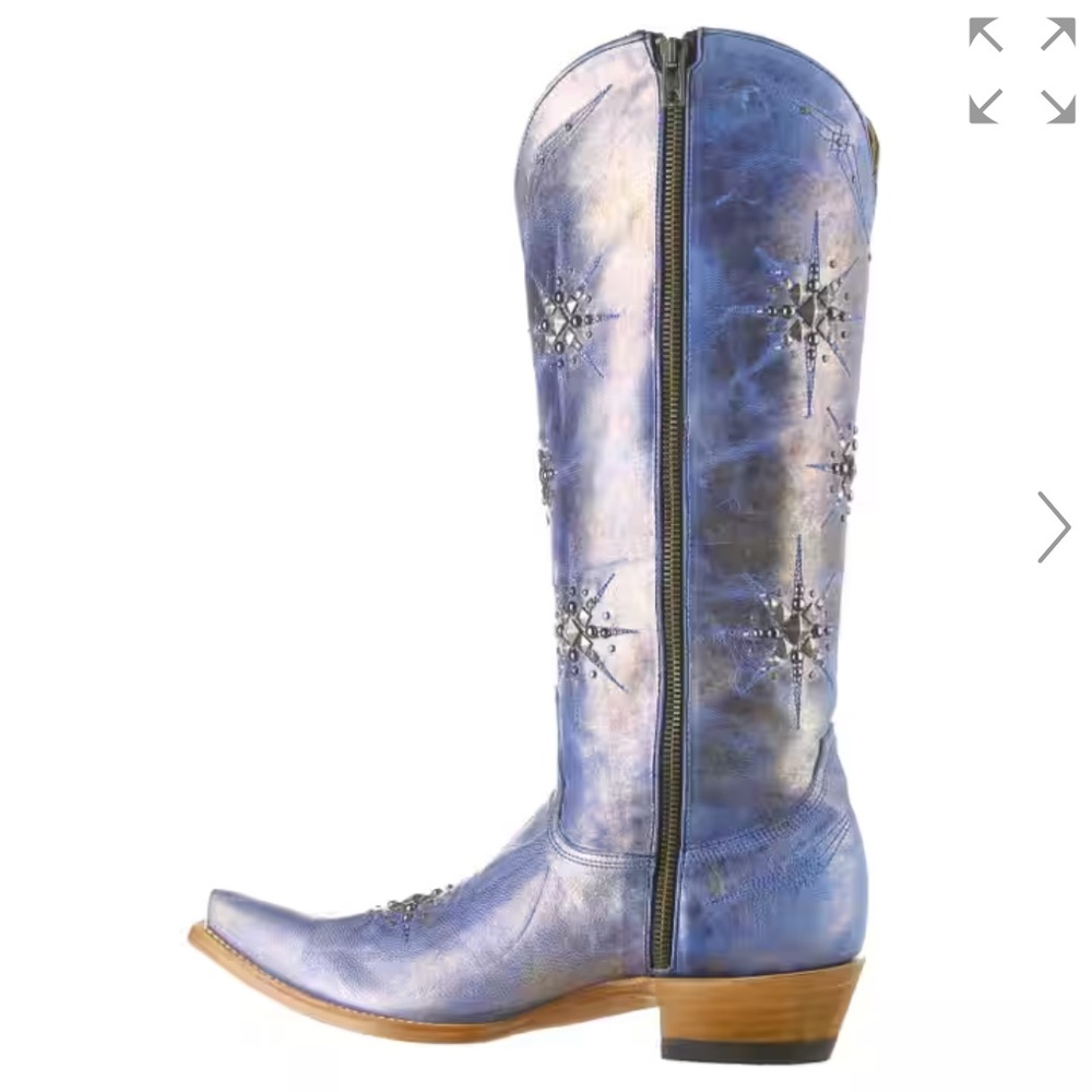 OLD GRINGO STELLETTA TALL BOOTS EMBELLISHEDS STARS SNIP TOE 7.5 NIB - Picture 11 of 11